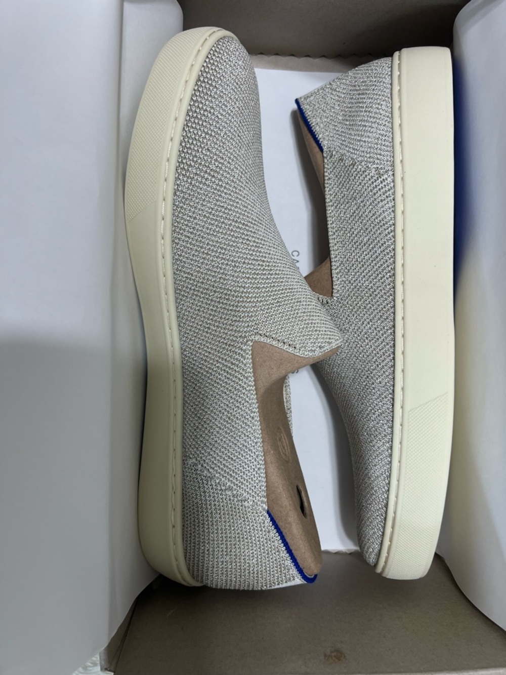 Rothy’s The Slip On Sneaker Diamond Twill Knit Sneakers NIB Women’s 11.5 New Box - Picture 7 of 11